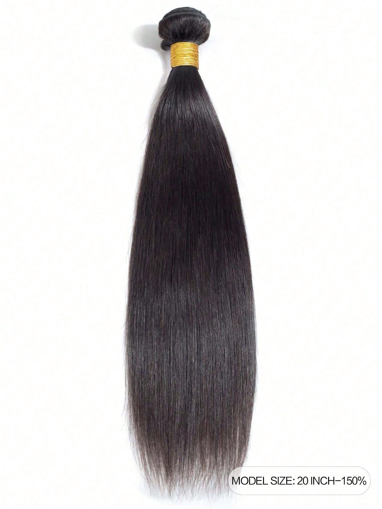 1pc Straight Human Hair Bundles Virgin Hair Extension 1 Bundles Real Double Weft Hair Weave Cheap Hair Daily Use Natural Black Color