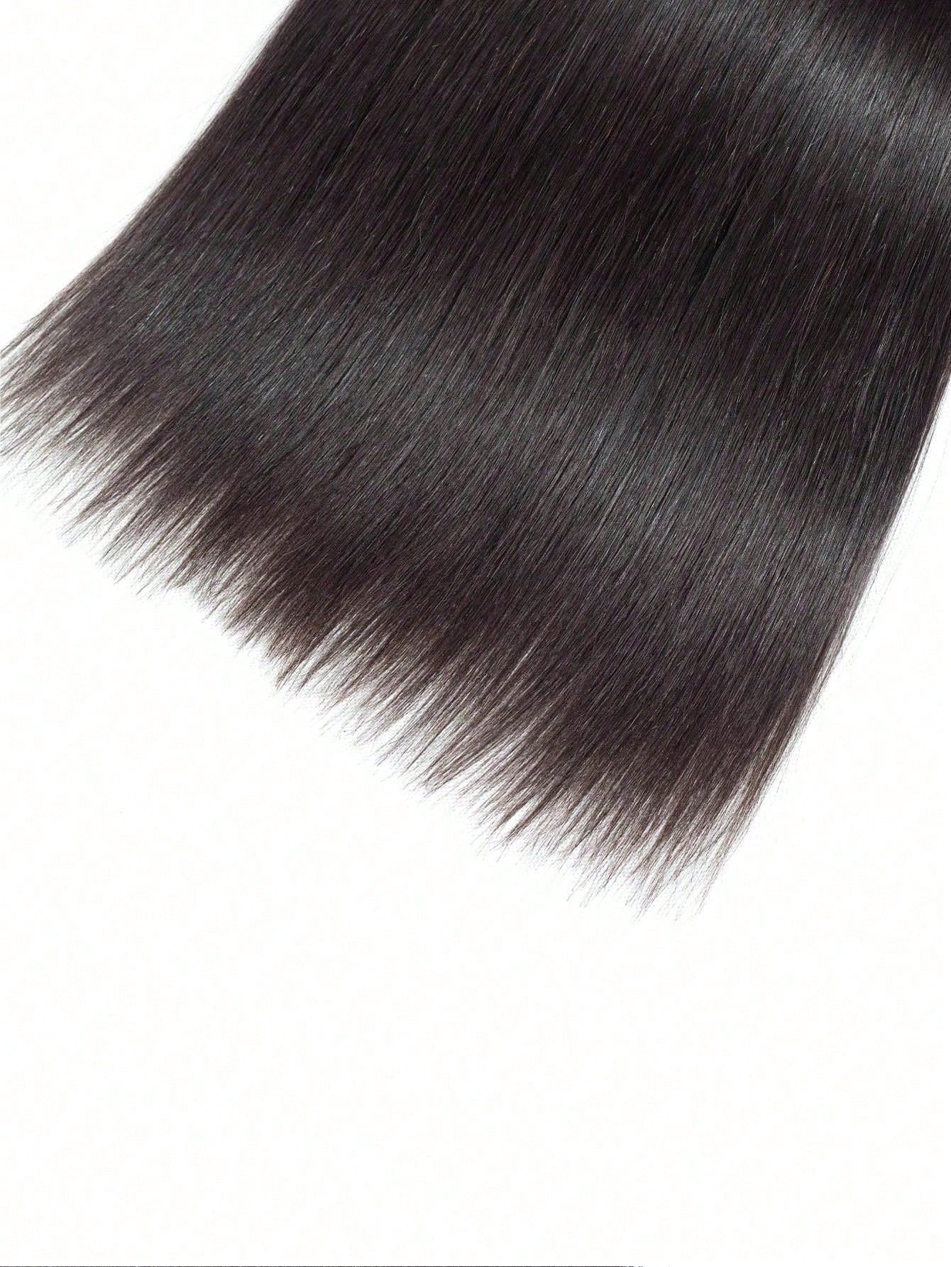 1pc Straight Human Hair Bundles Virgin Hair Extension 1 Bundles Real Double Weft Hair Weave Cheap Hair Daily Use Natural Black Color