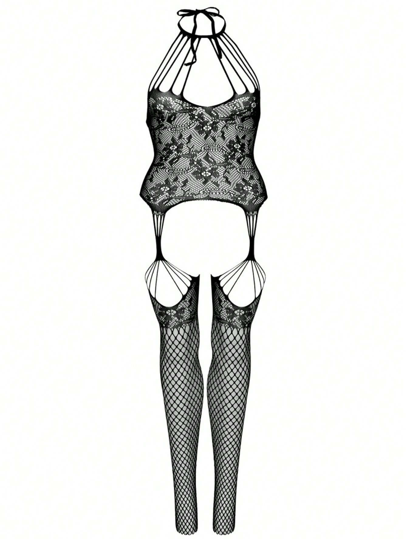 1PC Sexy Lingerie Full Body Stocking Cut Out Hollow Out Bodystocking Without Underwear Valentine's Day