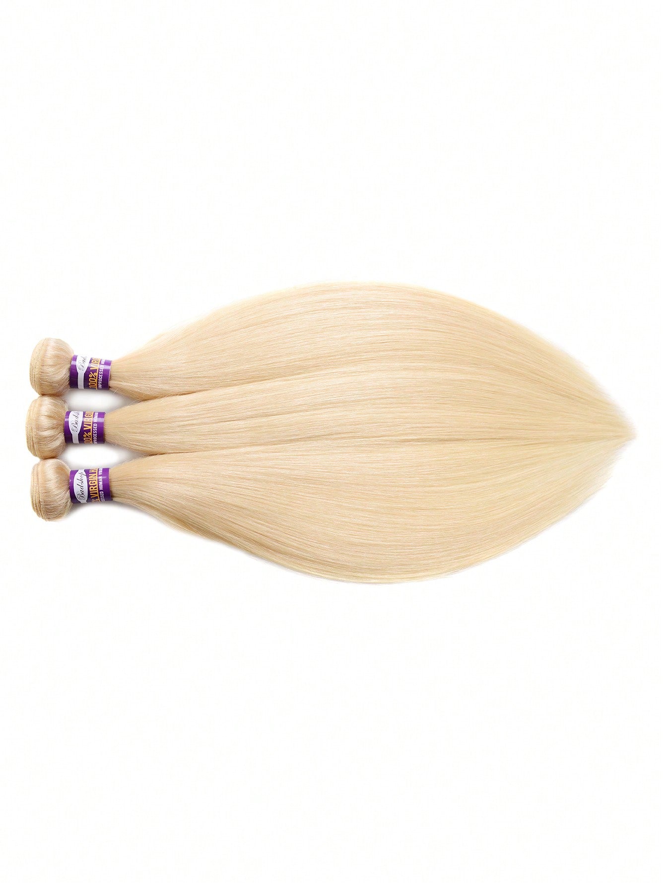 3pcs 613 Blonde Straight Bundles Virgin Human Hair Hair Extension Human Hair Bundles Extension Top Quality Cheap 8-30 Inch Blonde Color
