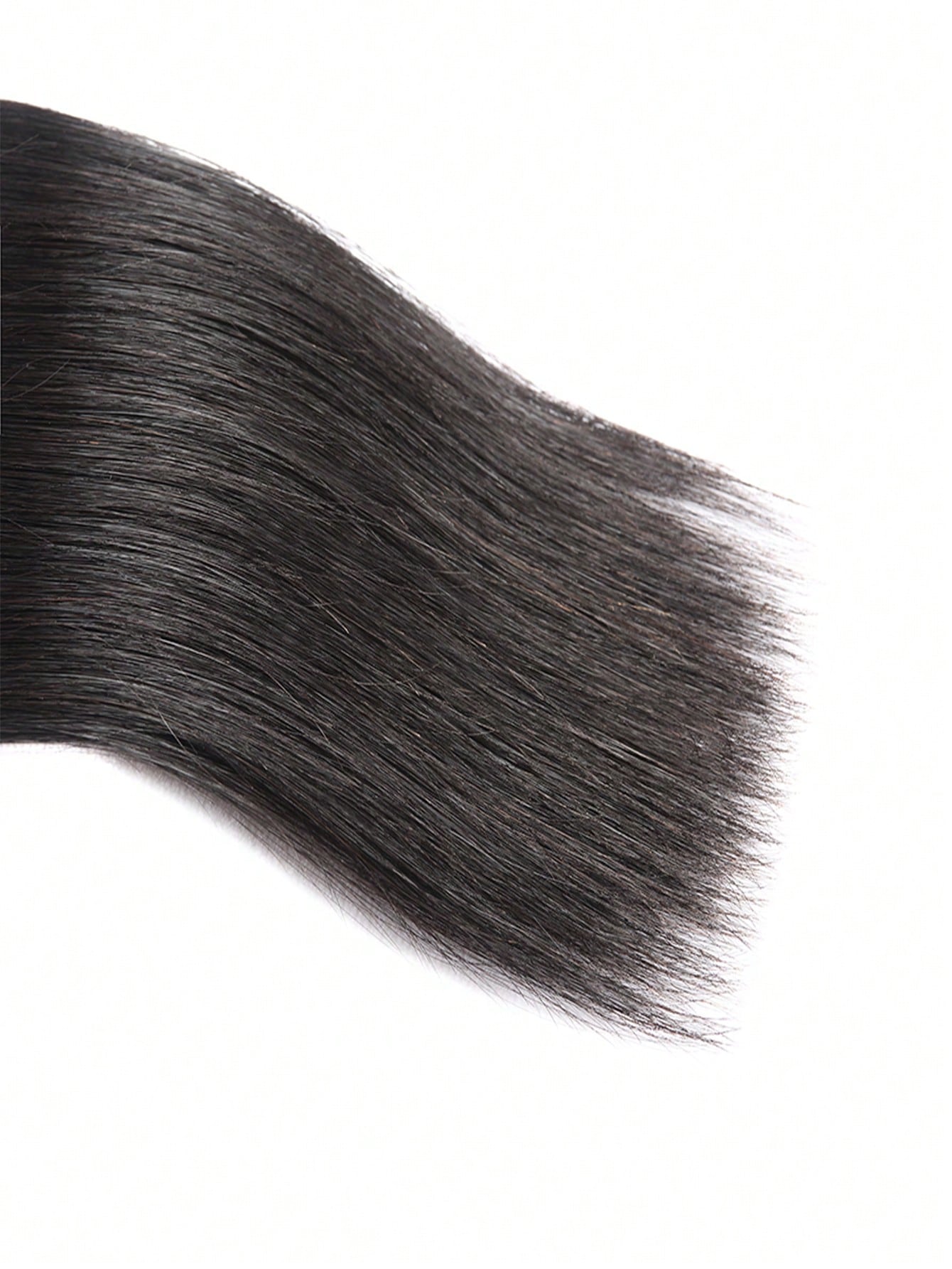 3pcs Straight Bundles With 13 X 4 Lace Frontal Natural Black Virgin Human Hair Hair Extension Human Hair Bundles Extension 30 Inch