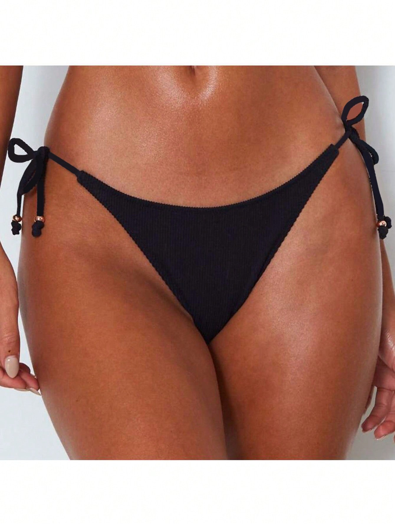 2023 new cross-border European and American sexy bikini swimsuit plain color ladies swimsuit