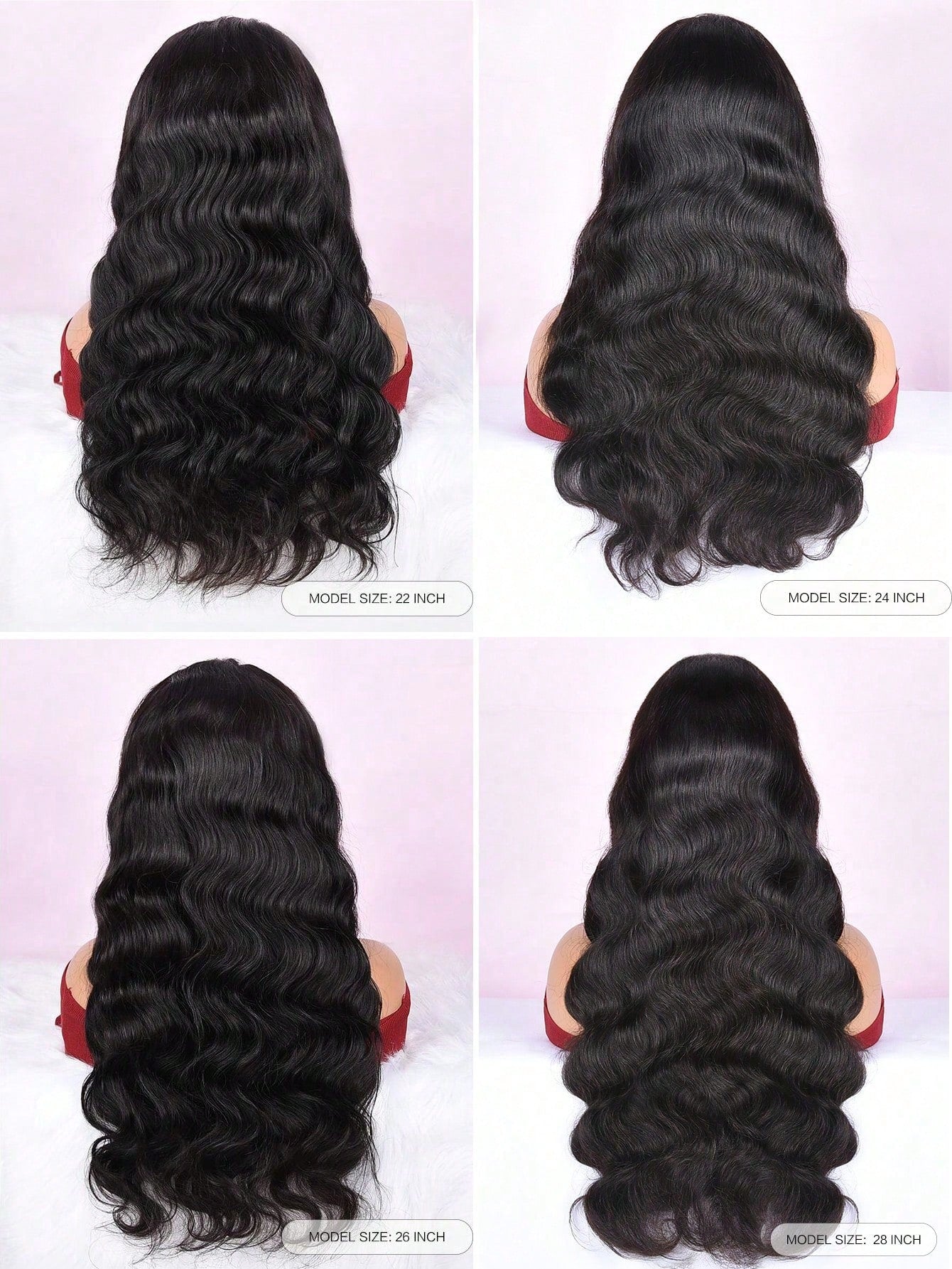 Transparent Lace Body Wave 4 X 4 13 X 4 13 X 6 Lace Frontal Wigs 150%/180% Density 12-30 Inch Natural Black Color Pre-Plucked Natural Hairline Swiss Lace Closure Human Hair Top Quality Long Wigs For Women