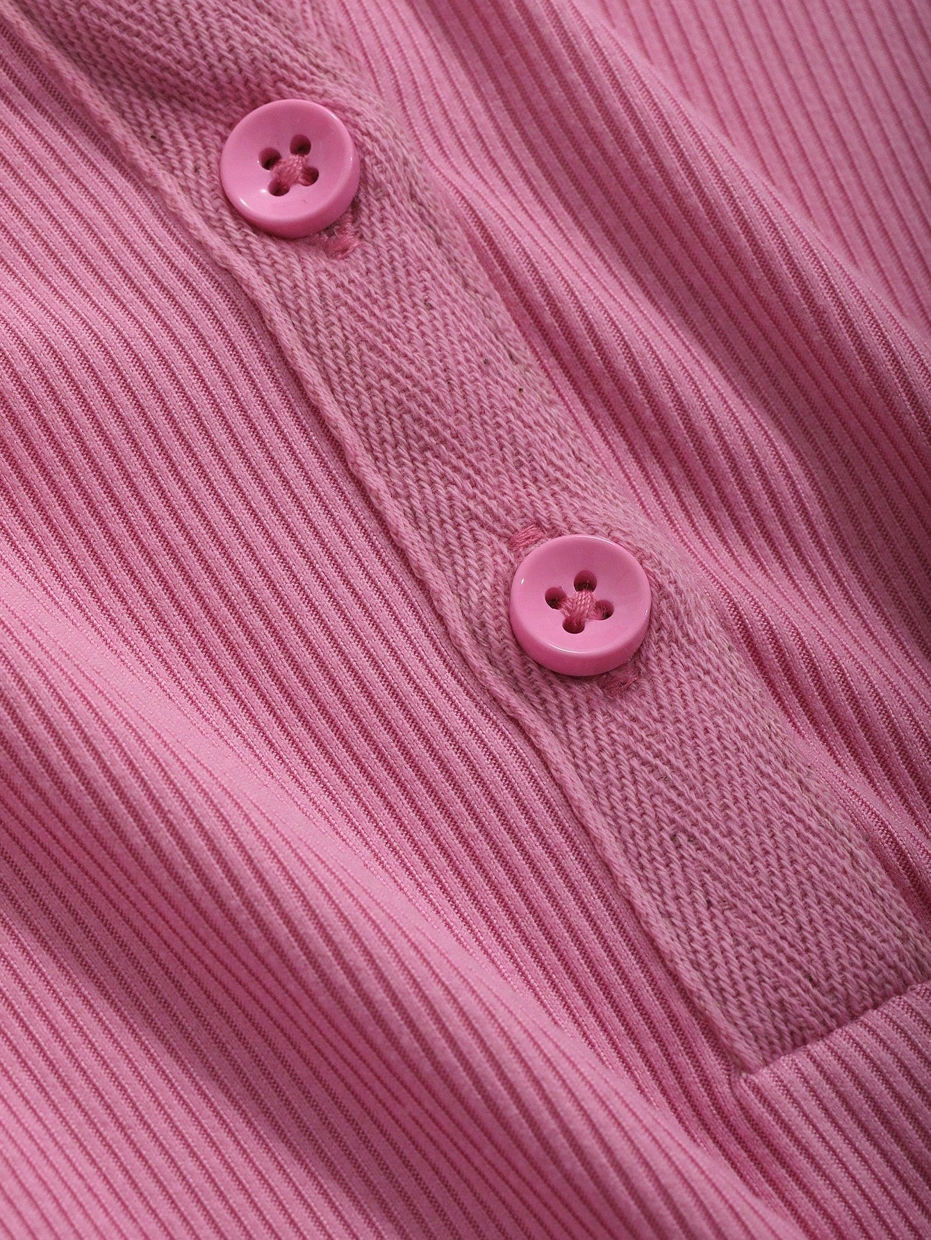 DAZY Solid Button Front Slim Tee