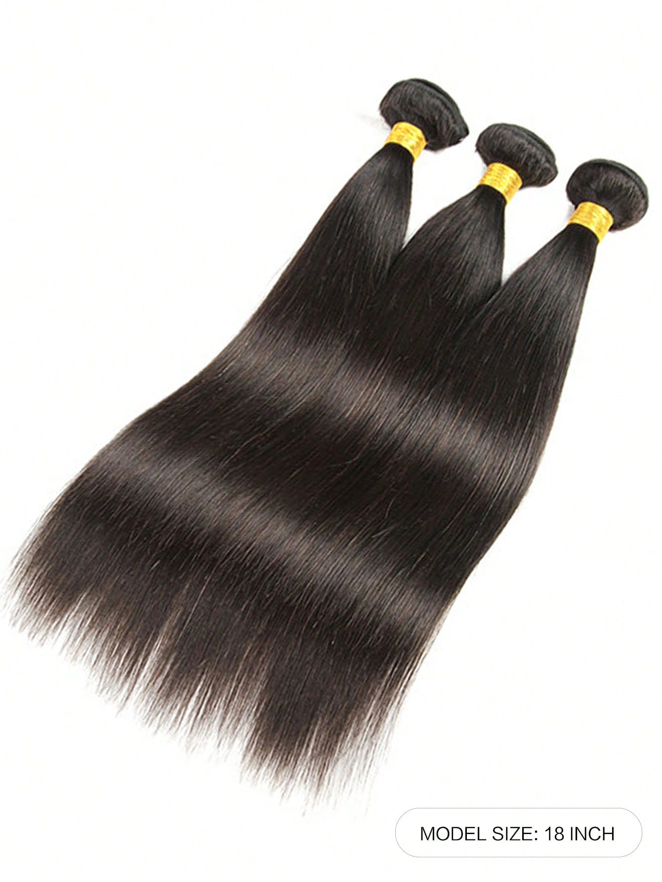 3pcs Straight Bundles Human Hair 100% Unprocessed Virgin Human Hair Long Bundles Straight Hair Extensions Natural Black Color Bundles for Women