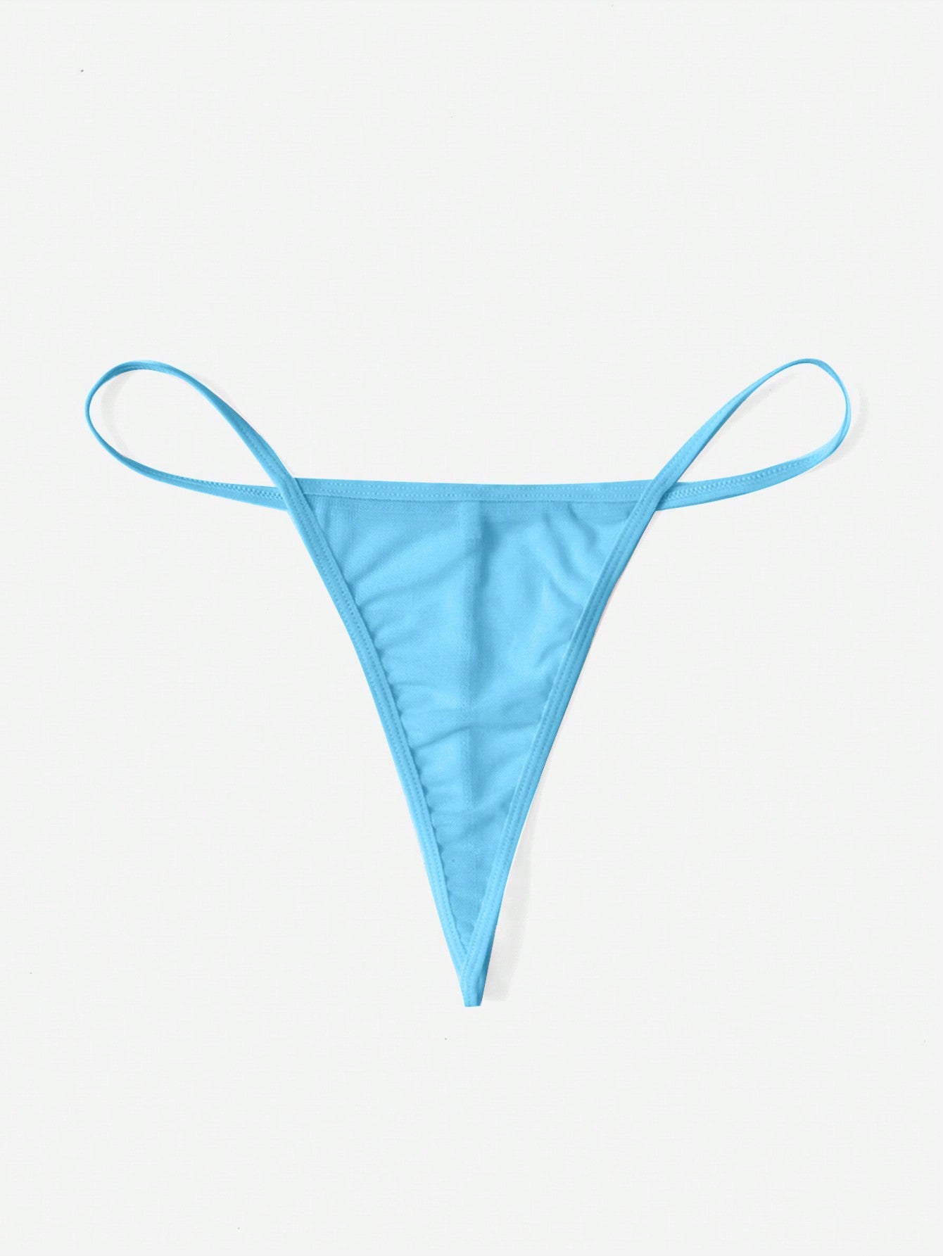 Kawaii Contrast Lace Asymmetrical Hem Slips With Thong