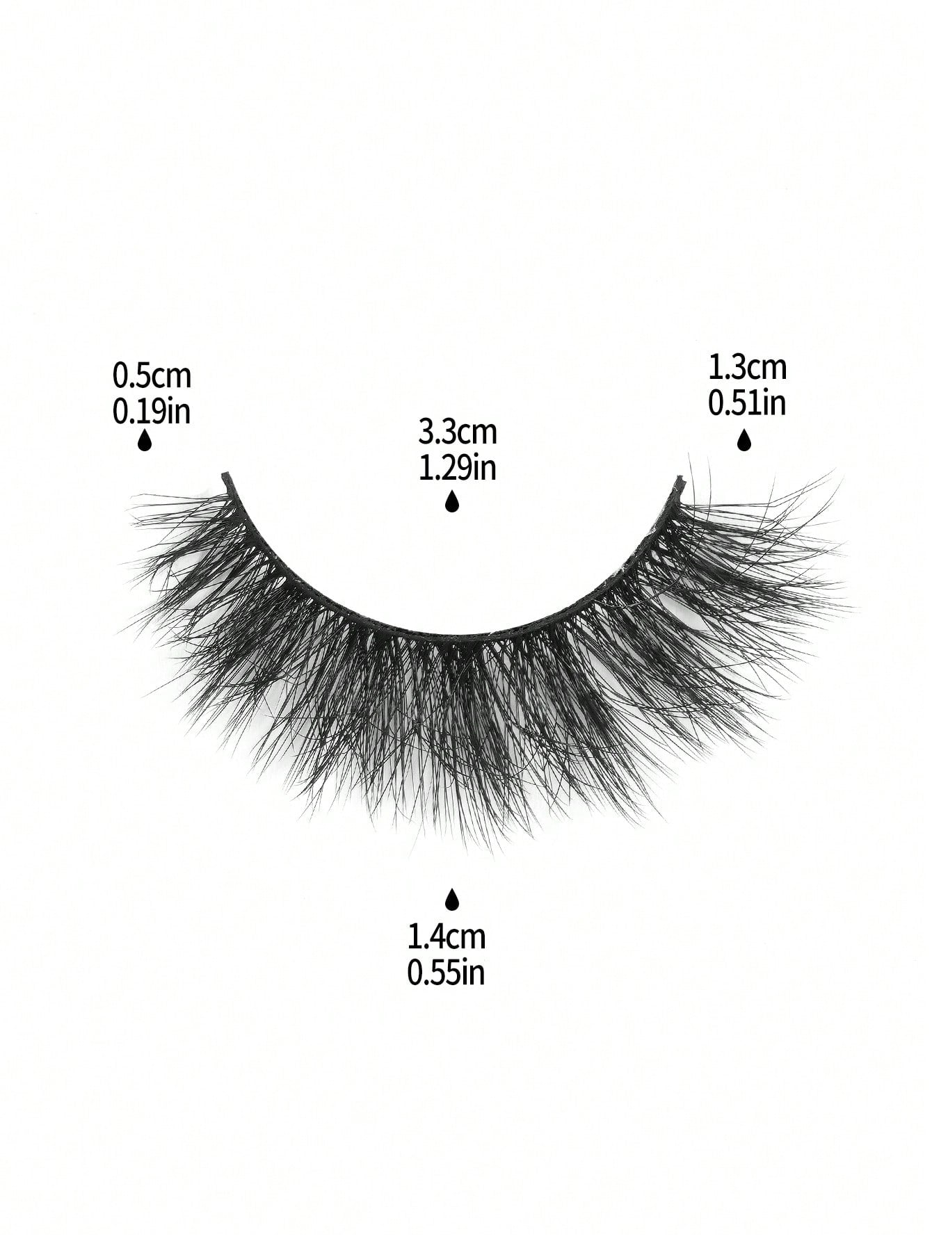 10pairs Natural False Eyelashes & 4pcs Tool Set