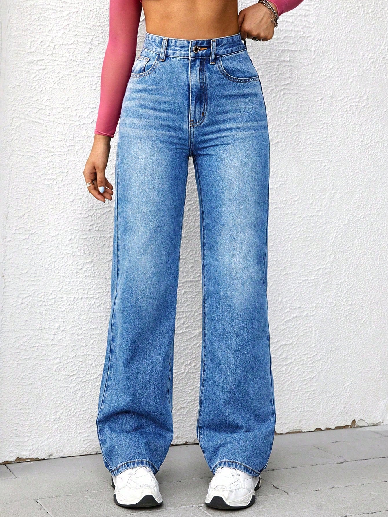 High Waist Wide Leg Jeans