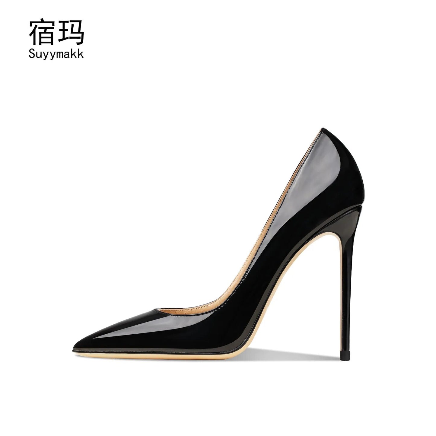 Real Leather Black 2023 Women High Heels Shoes Classics Pumps Party Shoes Ladies Pointed Toe Office Stiletto Sexy Wedding Shoes