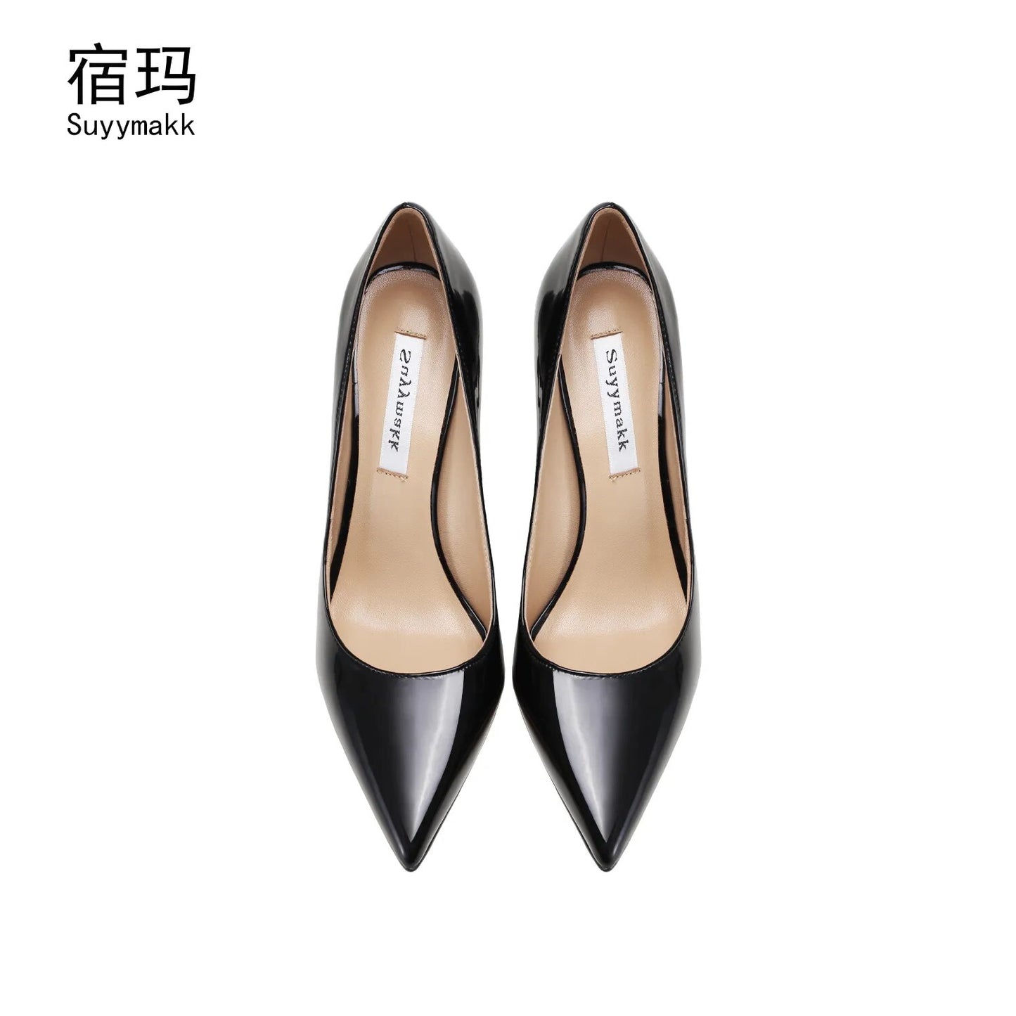 Real Leather Black 2023 Women High Heels Shoes Classics Pumps Party Shoes Ladies Pointed Toe Office Stiletto Sexy Wedding Shoes