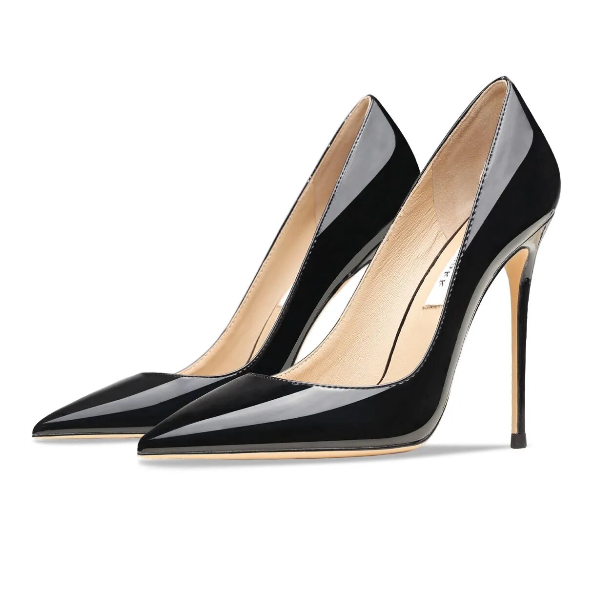 Real Leather Black 2023 Women High Heels Shoes Classics Pumps Party Shoes Ladies Pointed Toe Office Stiletto Sexy Wedding Shoes